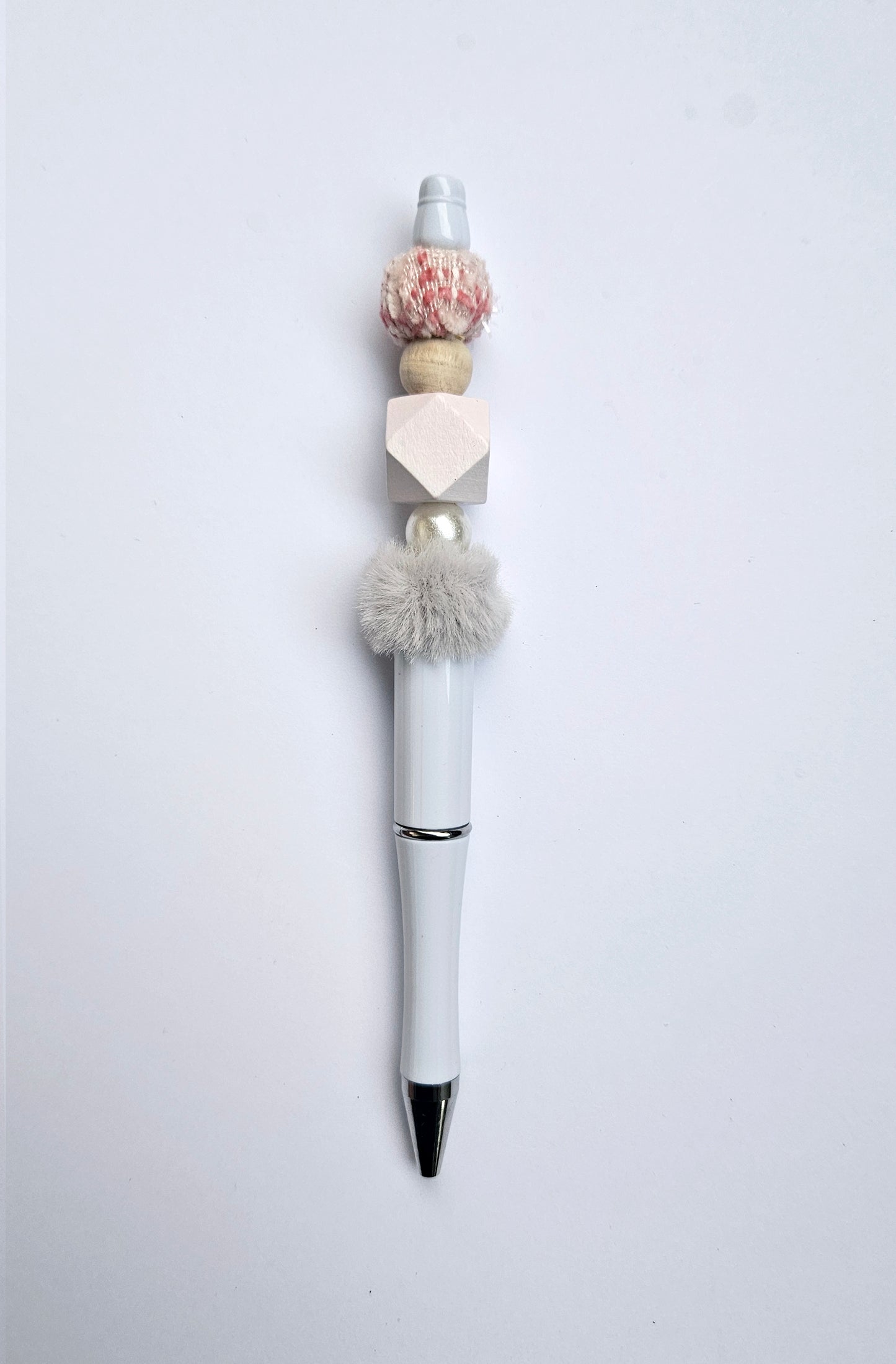 Bead pen with plush bead