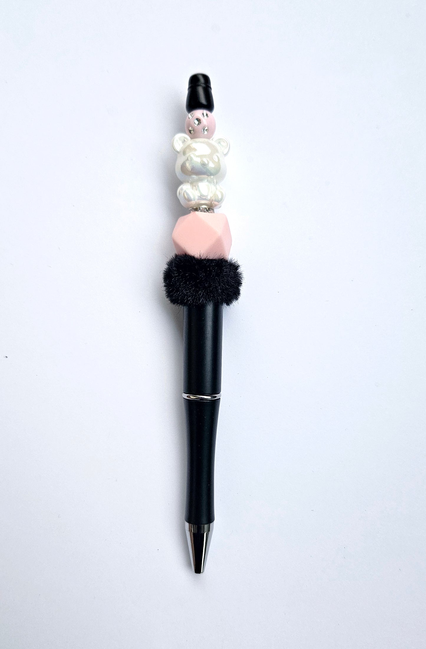 Bead pen with bear