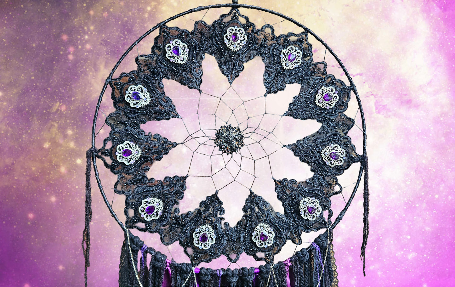 Mystical Bat Dreamcatcher XL