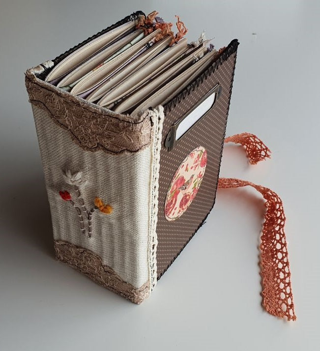Autumn diary with embroidery