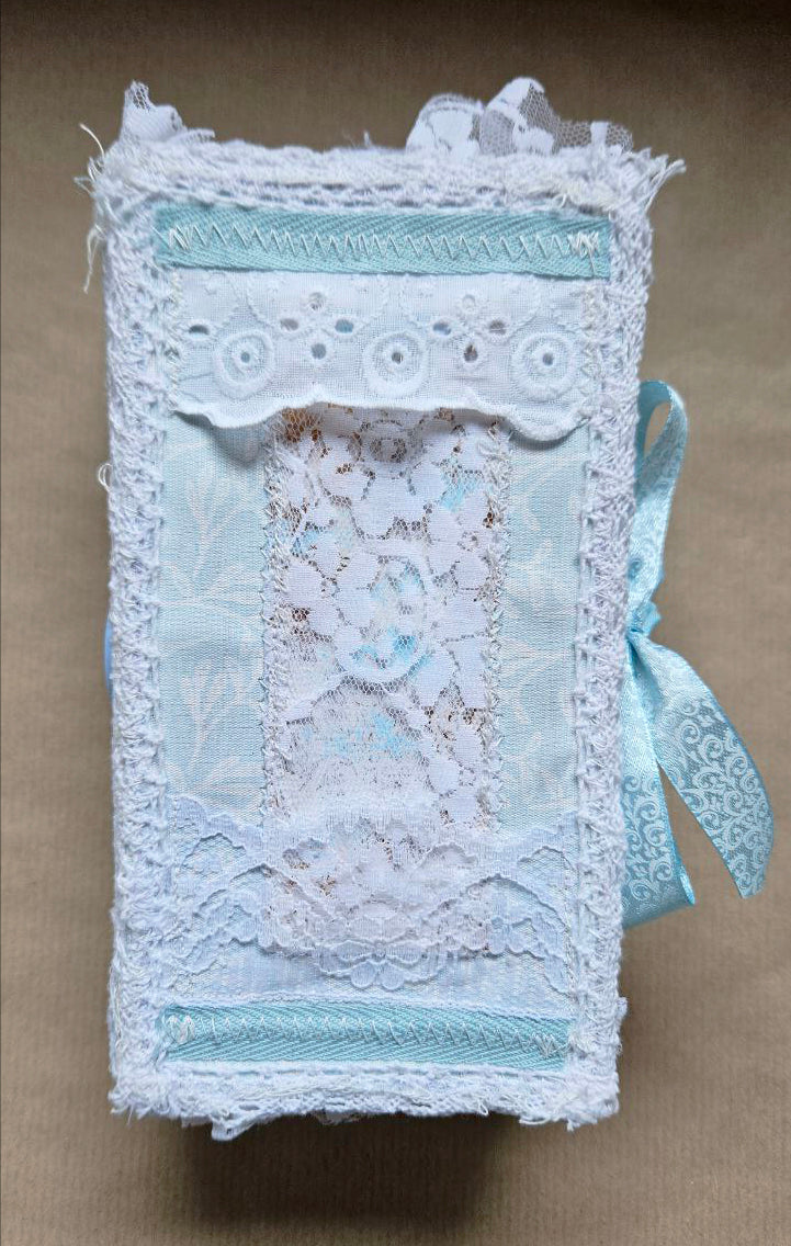 Vintage book with lace