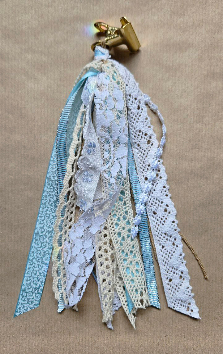 Vintage book with lace